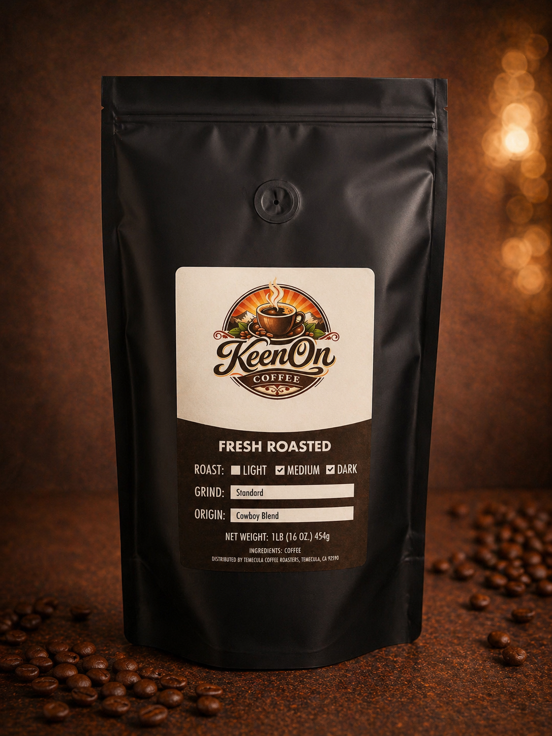 Cowboy Blend Medium Roast Coffee – Smooth Bold Flavor